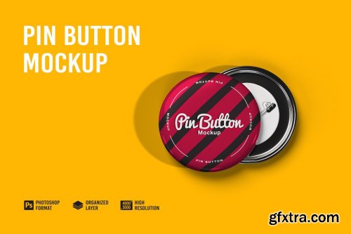 CreativeMarket - Pin Button Mockup 7182857