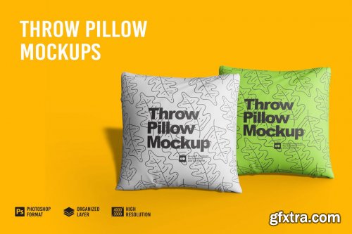 CreativeMarket - Throw Pillow Mockup 7211471