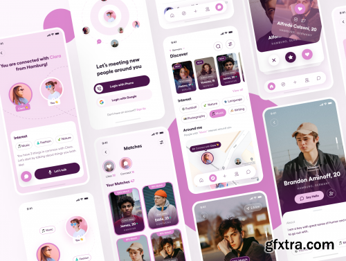 Friendzy - Dating App UI Kit