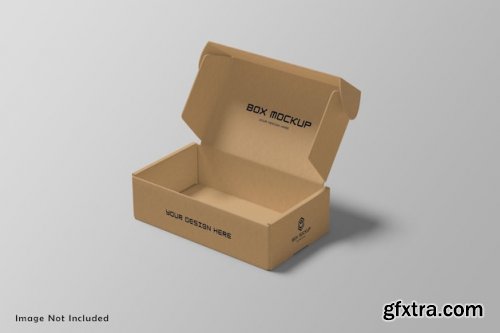 Box packaging mockup