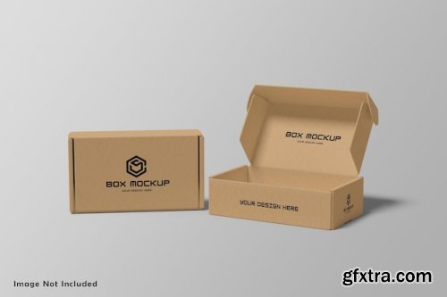 Box packaging mockup