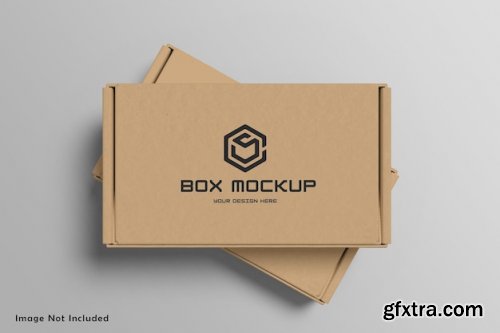 Box packaging mockup