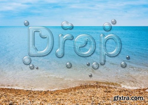 Water Photoshop Text Effect