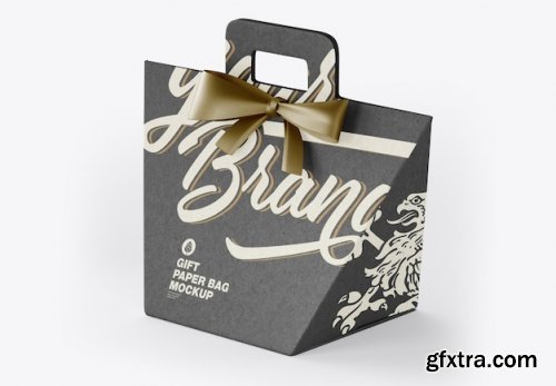 Paper gift bag mocklup