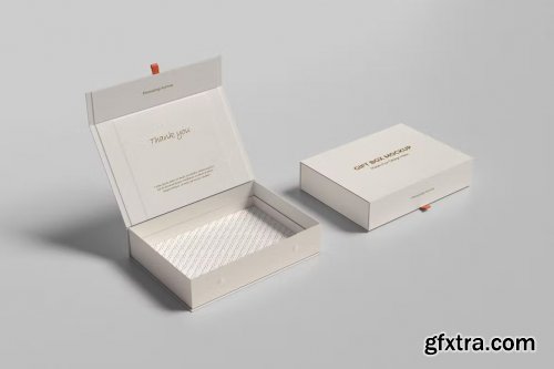 Magnetic Gift Box Mockup