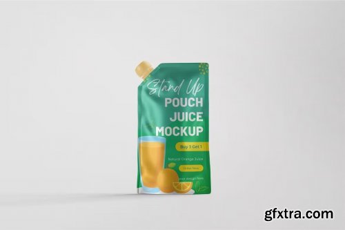 Stand Up Pouch Juice Mockups
