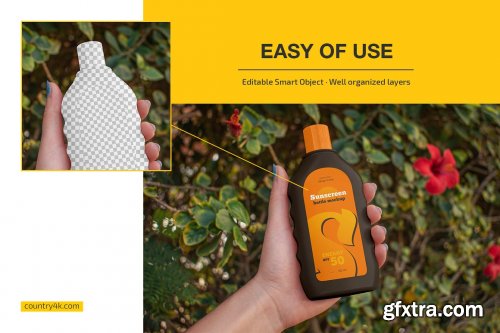 CreativeMarket - Sunscreen Bottle Mockup Set 7292012