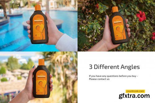 CreativeMarket - Sunscreen Bottle Mockup Set 7292012