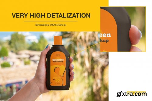 CreativeMarket - Sunscreen Bottle Mockup Set 7292012