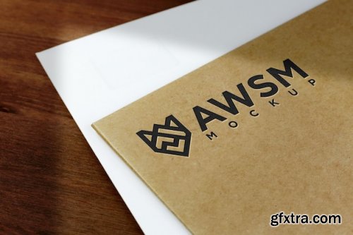 Debossed logo mockup