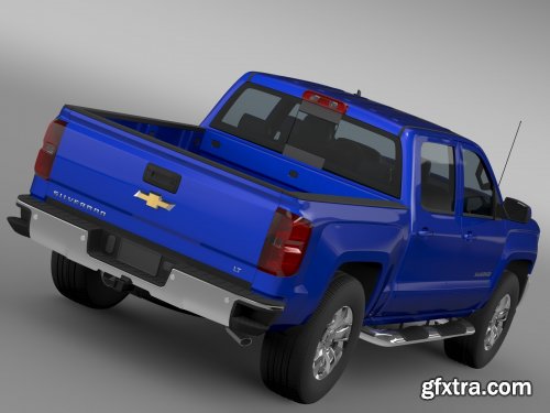 Cgtrader - Chevrolet Silverado LT Crew Cab Short Box 2016 3D Model