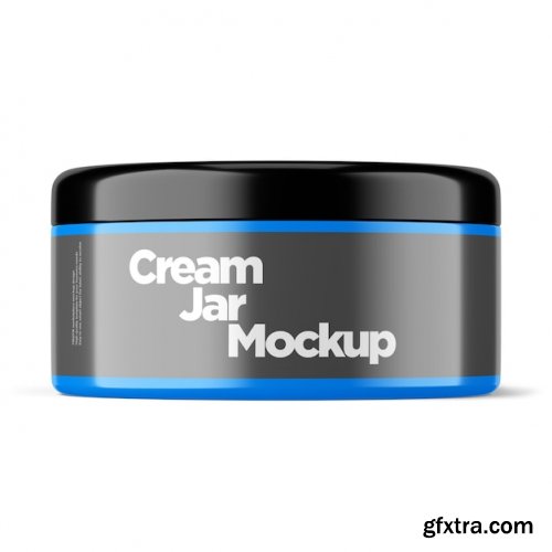 Cream jar mockup