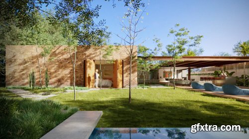 Pool House Exterior by Truong Dinh Quynh