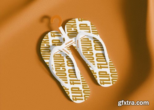 Flip Flop with Hanger Mockup