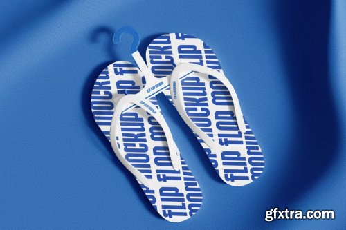 Flip Flop with Hanger Mockup