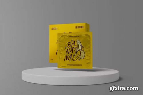 Condom Packaging Mockup