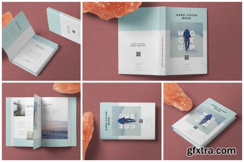 CreativeMarket - C6 Hardcover Book Mockups 7265283