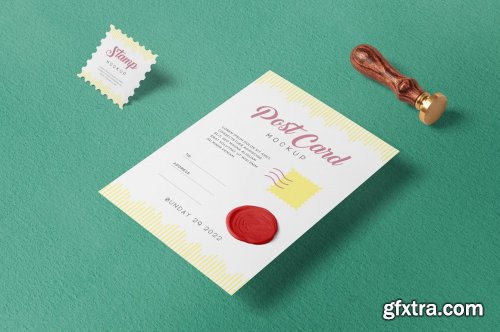 CreativeMarket - 7x5 Post Card Mockups 7265438