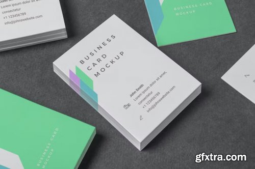 CreativeMarket - ISO 216 A8 Visiting Card Mockups 7275422