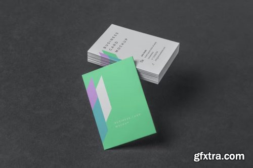 CreativeMarket - ISO 216 A8 Visiting Card Mockups 7275422