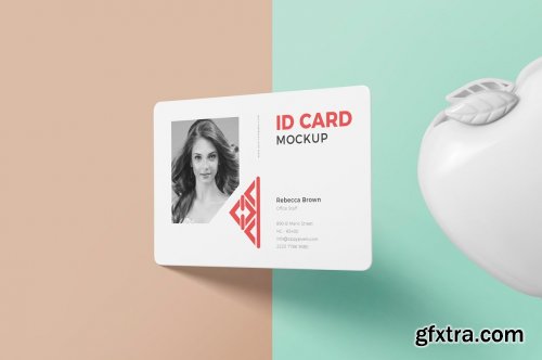 CreativeMarket - Horizontal ID Card Mockups 7284253