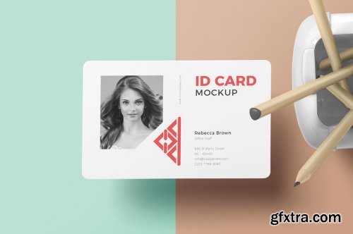 CreativeMarket - Horizontal ID Card Mockups 7284253