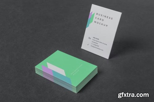 CreativeMarket - ISO 216 A8 Visiting Card Mockups 7275422