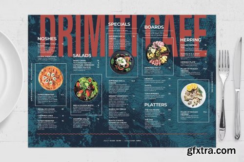 Restaurant Placemat Menu Template