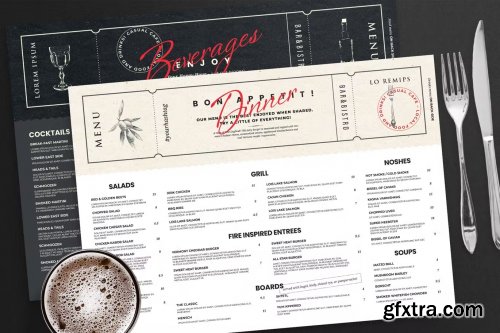 Contemporary Menu Template