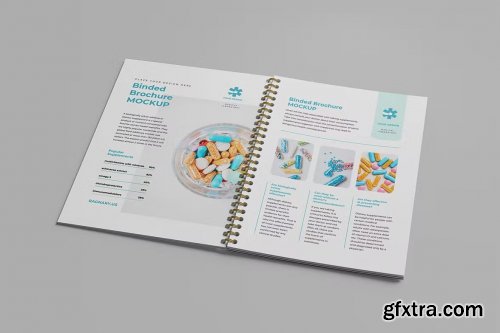 Brochure Spiral Notebook Mockup