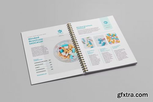 Brochure Spiral Notebook Mockup