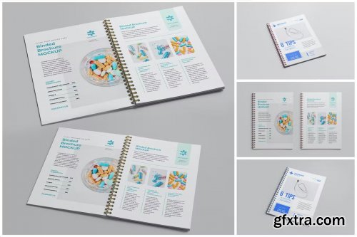 Brochure Spiral Notebook Mockup