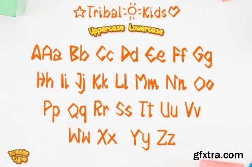 Procreate Brush Tribal Kids Alphabet a-Z