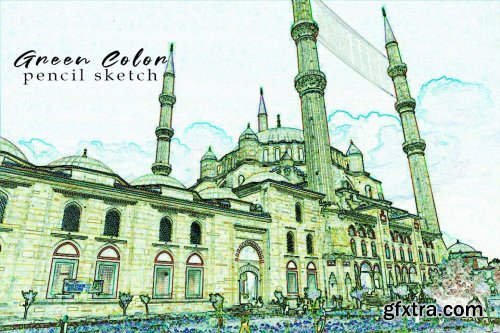 CreativeMarket - Six Colour Pencil Sketch Effect 7296073