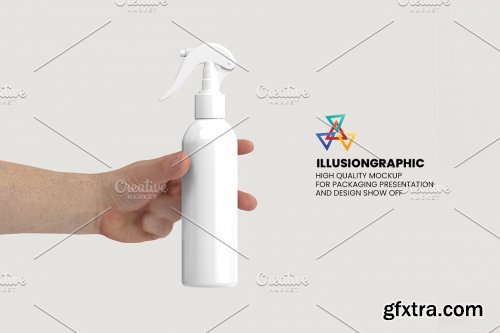  CreativeMarket - Trigger Spray Bottle Mockup 5 views 7306582