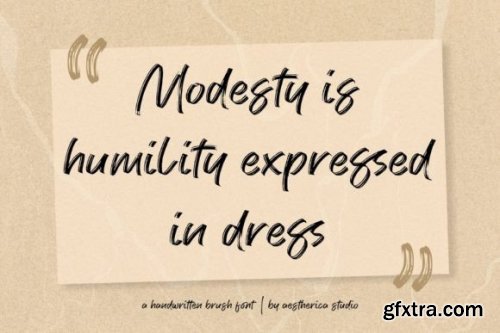  Modesty Font