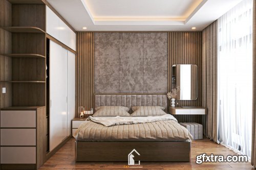 Sketchup Bedroom Interior by Kts Nghia Than