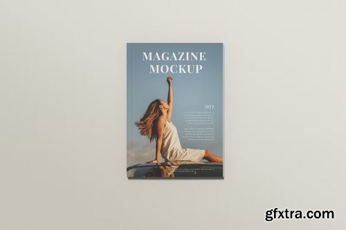 Realistic A4 magazine Mockup