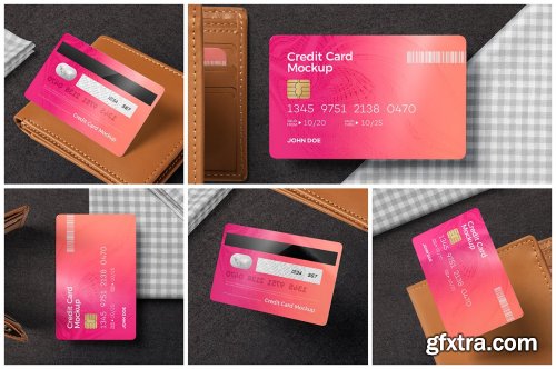 CreativeMarket - Debit Card Mockups 7284262