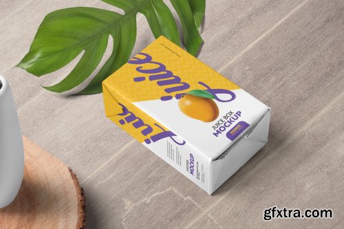 CreativeMarket - Juice Packing Box Mockups 7287059