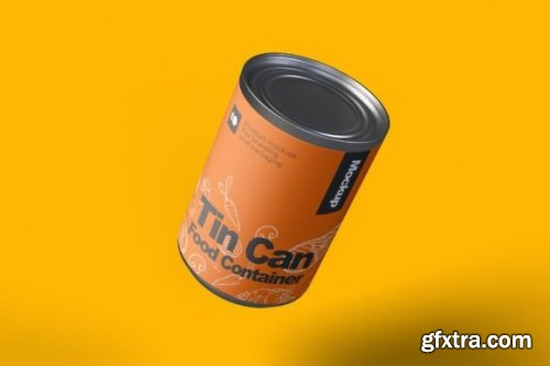  CreativeMarket - Food Container Can Mockup 7305202