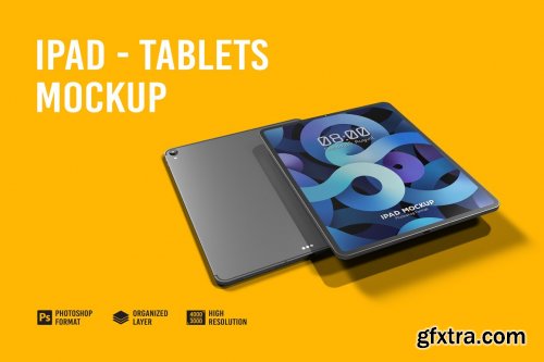 CreativeMarket - Ipad - Tablets Mockup 7241447