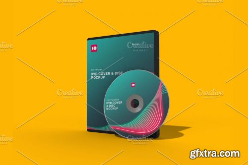 CreativeMarket - DVD Case & Disk Mockup 7305232