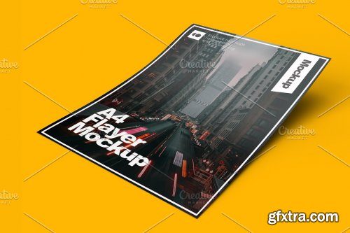 CreativeMarket - Flyer or Poster A4 Mockup 7306679