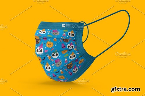 CreativeMarket - Disposable Face Mask Mockup 7150706