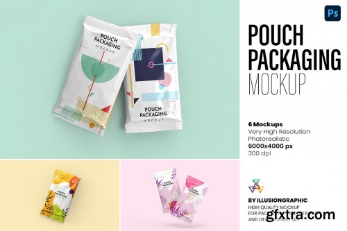 CreativeMarket - Pouch Packaging Mockup - 8 views 7309809