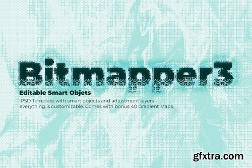 CreativeMarket - Bitmapper 3 - PSD Template 7309325