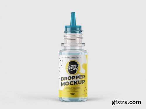 Vape liquid dropper mockup