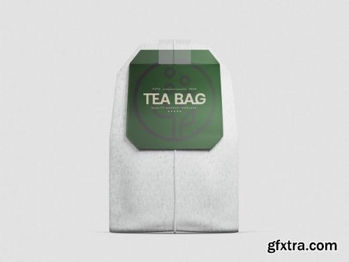 Tea bag mockup 