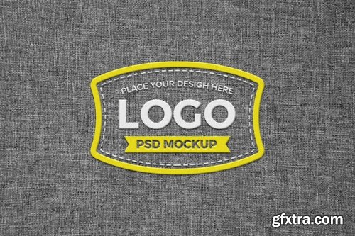 Embroidered shirt design mockup